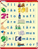 Larsen puzzle imparare a leggere norvegese - gioco educativo 23 pezzi