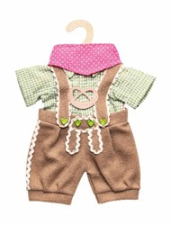 Heless abbigliamento per bambole set lederhose 3 pezzi per bambole 35-45cm