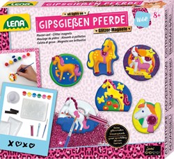 Lena kit creativo cavalli gesso glitter magneti giocattolo creativo