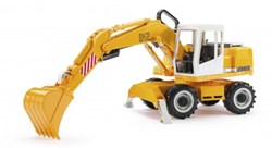 Bruder escavatore Liebherr veicolo da cantiere giallo plastica 1:16