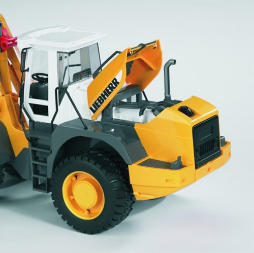 Bruder pala Liebherr L574 veicolo da cantiere plastica 1:16 giallo-3