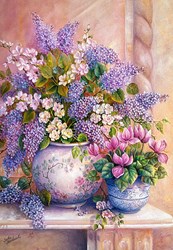 Castorland puzzle Lilac Flowers - 1500 pezzi - puzzle fiori