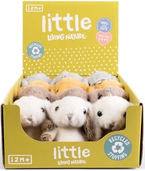 Living Nature portachiavi con coniglio peluche giocattolo multicolore