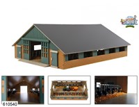 Kids GLOBE stalla in legno fattoria mucche 1:32 giocattolo
