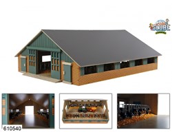 Kids GLOBE stalla in legno fattoria mucche 1:32 giocattolo