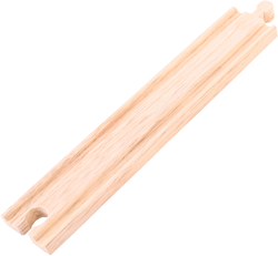 BigJigs binari lunghi dritti in legno per trenino - set da 12 pezzi