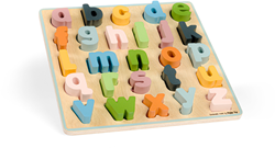 BigJigs puzzle abc in legno - giocattolo educativo, colorato, FSC