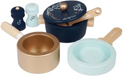 Le Toy Van set pentole e padelle in legno - FSC 100% - gioco da cucina
