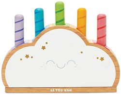 Le Toy Van giocattolo in legno Rainbow Cloud Pop colorato per bambini