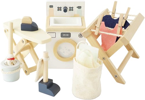 Le Toy Van casa delle bambole set lavanderia in legno - giocattolo FSC 100%