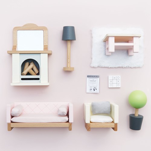 Le Toy Van soggiorno casa delle bambole Daisylane set mobili in legno FSC 100%-2