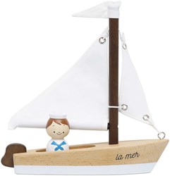 Le Toy Van barca a vela in legno con capitano - Giocattolo in legno FSC