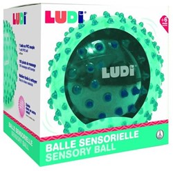Ludi palla sensoriale blu - giocattolo educativo per bambini 20 cm PVC