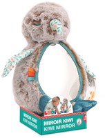 Ludi peluche giocattolo Kiwi con specchio e suono per neonati
