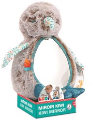 Ludi peluche giocattolo Kiwi con specchio e suono per neonati
