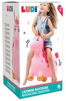 Ludi unicorno saltellante giocattolo - unicorno dinamico palla saltellante per bambini