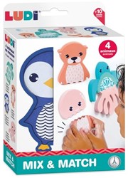 Ludi puzzle da bagno animali mix and match giocattolo da bagno EVA colorato