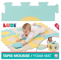 Ludi tappeto in schiuma tappeto gioco bambino multicolore 90x90cm educativo