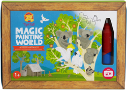 Tiger Tribe libro magico da colorare Aussie Animals con pennello