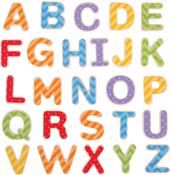 BigJigs lettere magnetiche in legno maiuscole - giocattolo educativo