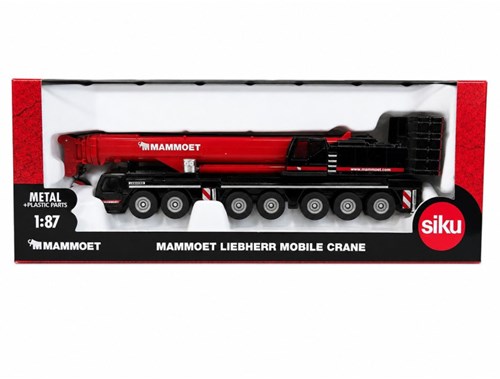 Siku gru mobile auto giocattolo rosso nero modello in scala 1:87-2