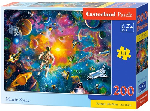 Castorland puzzle avventura nello spazio - 200 pezzi per bambini-2