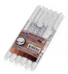 Marvy Uchida pennarelli brush toni marroni set - 6 pezzi per disegno