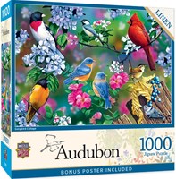 Master Pieces puzzle Audubon Songbird Collage puzzle 1000 pezzi-2