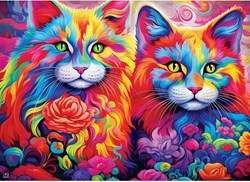 Master Pieces puzzle Rainbow Whiskers 1000 pezzi colorato