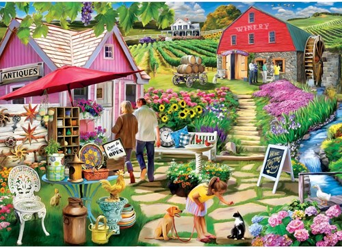 Master Pieces puzzle Country Escapes Stone Mill Vineyards 500 pezzi