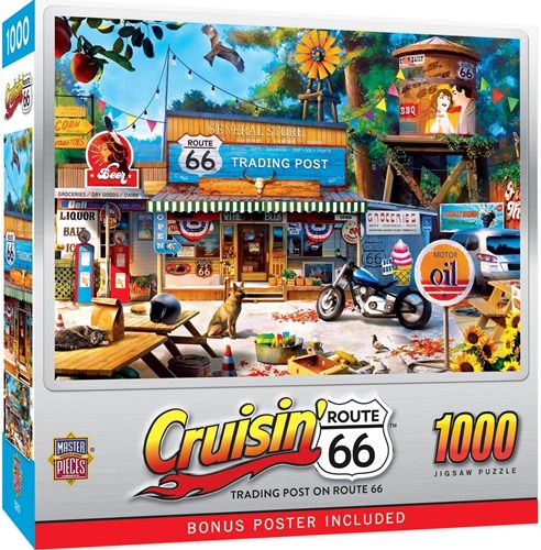 Master Pieces puzzle Route 66 Trading Post puzzle 1000 pezzi-2
