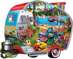 Master Pieces puzzle Happy Campers 1000 pezzi multicolore