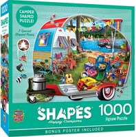 Master Pieces puzzle Happy Campers 1000 pezzi multicolore-2