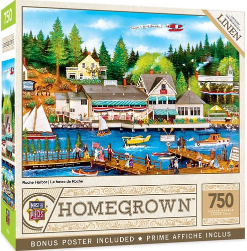 Master Pieces puzzle Homegrown Roche Harbor 750 pezzi divertimento puzzle-2