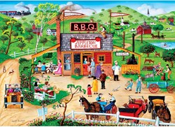 Master Pieces puzzle Hometown Gallery Appleton BBQ 1000 pezzi