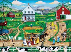 Master Pieces puzzle Hometown Gallery The Peddler 1000 pezzi