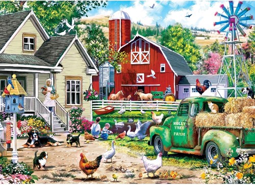 Master Pieces puzzle Holly Tree Farm - puzzle 1000 pezzi adulti