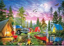 Master Pieces puzzle Mossy Oak River Camp Twilight 1000 pezzi