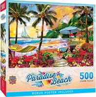 Master Pieces puzzle Paradise Beach Hawaiian Life 500 pezzi divertimento-2