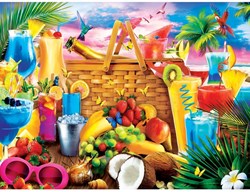 Master Pieces puzzle Paradise Beach picnic spiaggia 500 pezzi