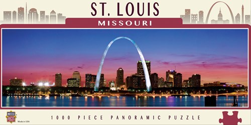 Master Pieces puzzle Saint Louis Missouri - 1000 pezzi panoramico