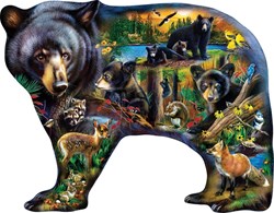 Master Pieces puzzle Wildlife of the Woods 1000 pezzi animali del bosco