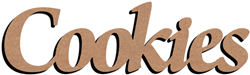 Gomille figura MDF creativa Cookies 58 cm giocattolo creativo