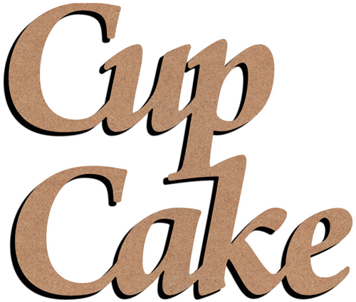 Gomille figura cupcake MDF decorazione creativa 58 cm giocattolo creativo