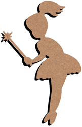 Gomille figura fata MDF giocattolo creativo 26 cm decorazione