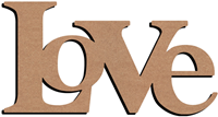 Gomille figura MDF Love 58 cm decorazione giocattolo creativo