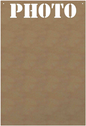 Gomille figura in MDF tavola decorativa creativa 58 cm legno