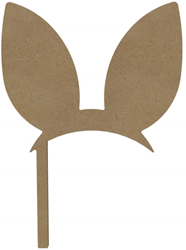 Gomille figura in MDF giocattolo creativo orecchie da coniglio 26 cm decorazione