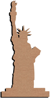 Gomille decorazione creativa Statua della Libertà MDF 58 cm