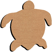 Gomille figura in MDF tartaruga marina 26 cm decorazione creativa